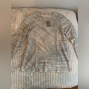 J-Jill Grey/ White Long Sleeve